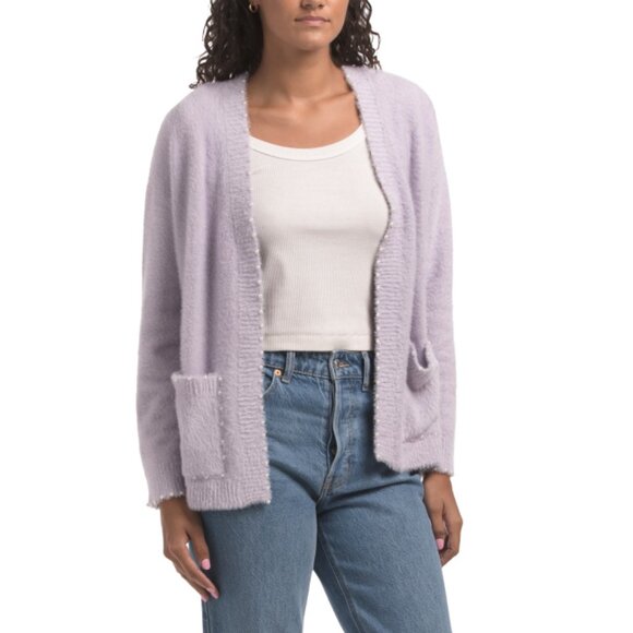 NIKKA K Lilac Cozy Studded Cardigan - Picture 1 of 2